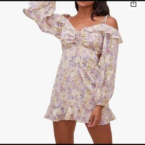 ASTR the Label floral off shoulder mini dress